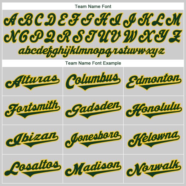 Men's Custom Gray Green-Gold Authentic Baseball Jersey