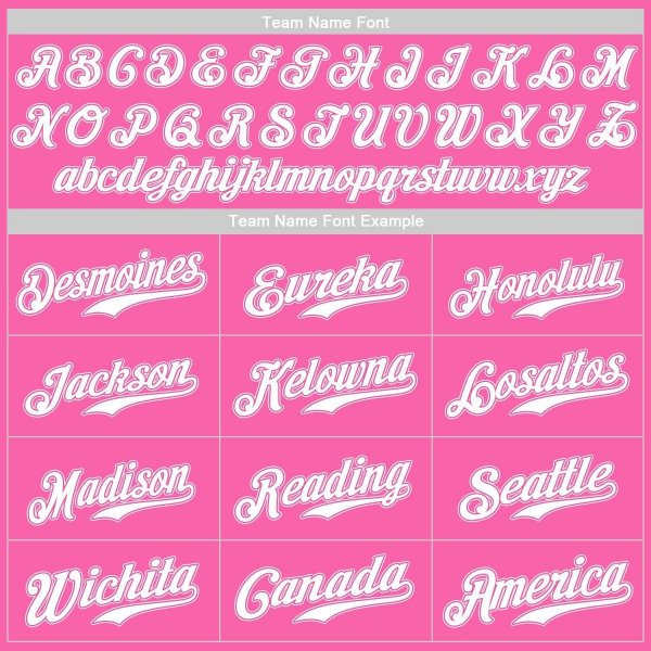 Women's Custom Pink White Authentic Baseball Jersey
